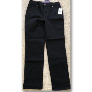 Gloria Vanderbilt Amanda Black Tapered Leg Jeans